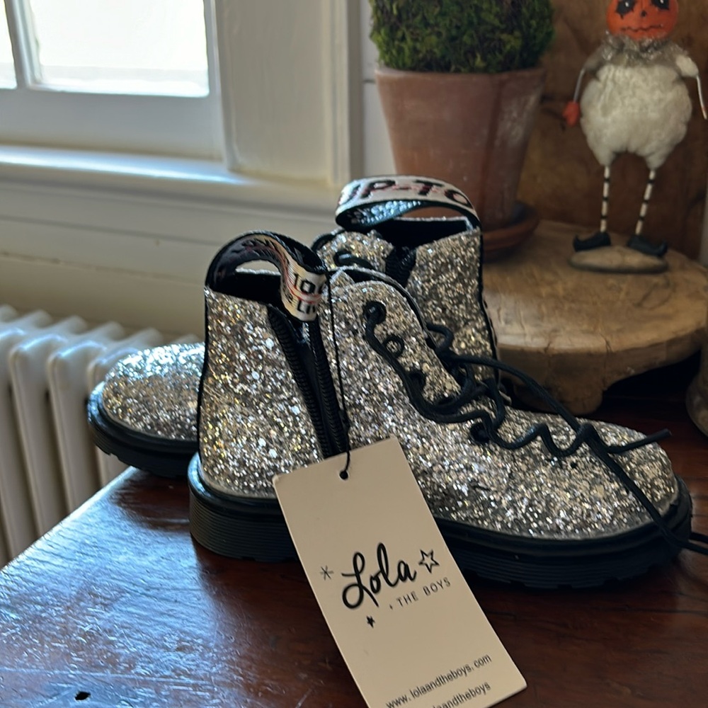 Lola and the boys glitter boots